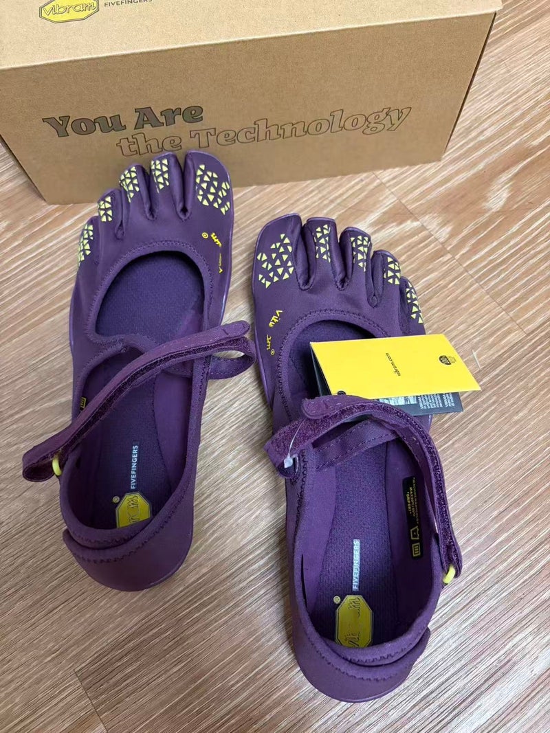 Vibr FiveFingers Women's Indoor Fitness Yoga Pilates Soft Sole Non-Slip Dance Training Shoes VSOUL