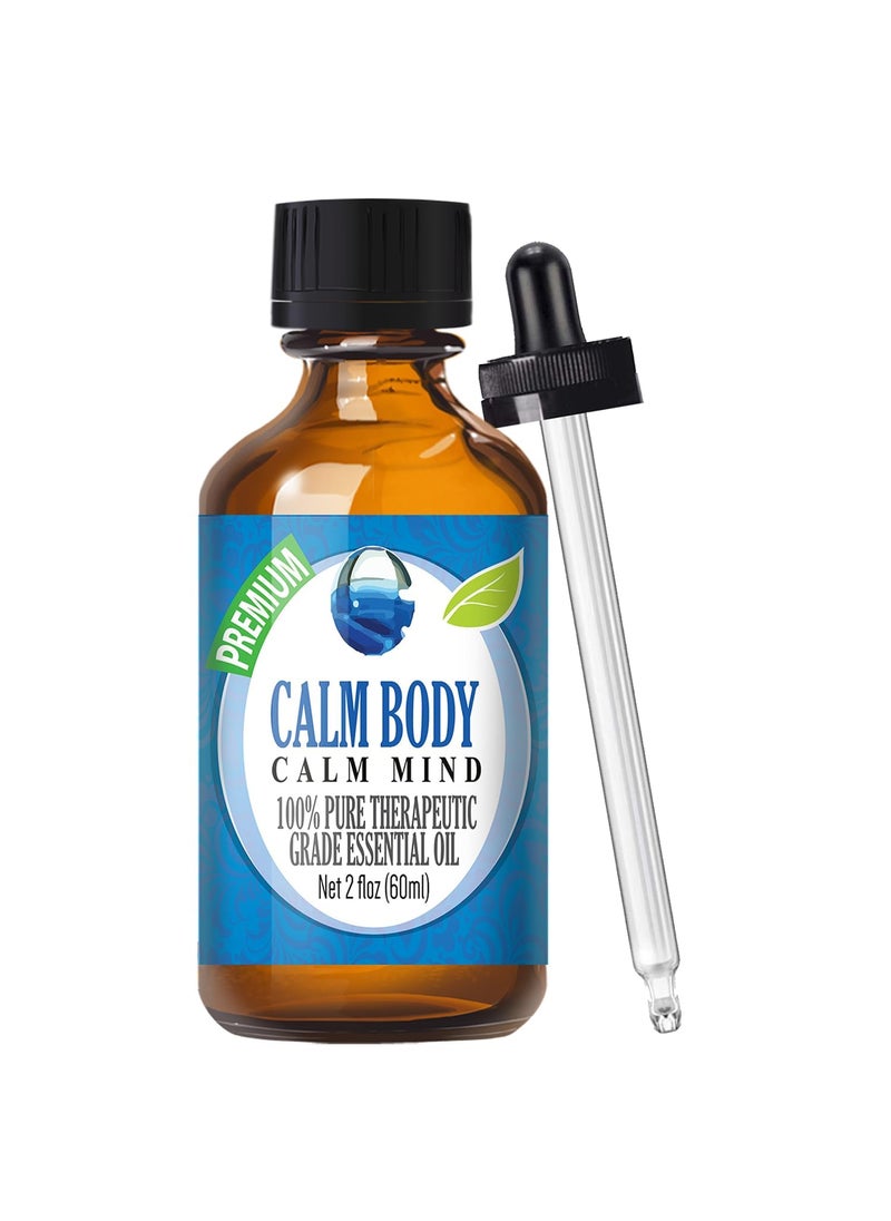 Healing Solutions Healing Solutions Calm Body Calm Mind Blend Essential Oil - 100% Pure Therapeutic Grade, 60ml - Aromatherapy Oils  - Image 1