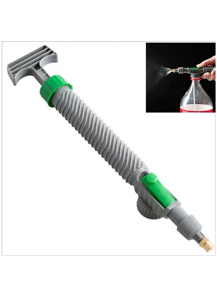 جيماتور سقي ضغط زجاجة الماء الماء يمكن رش زجاجة زجاجة الرأس بقضيب قضيب سقي يدوي زهرة سقي البخاخ - Image 1