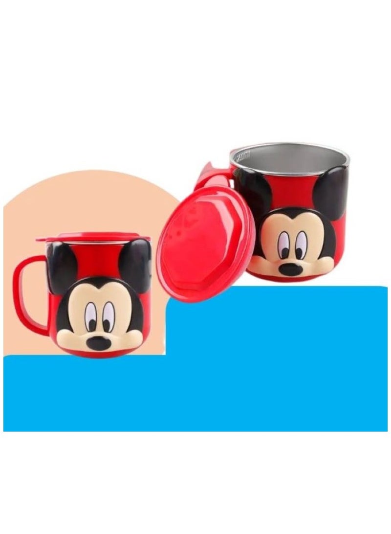 Disney 1pc 3D Cartoon Character Kids Drink Water Cup Stainless Steel 280ml ( Mickey )  - Image 2