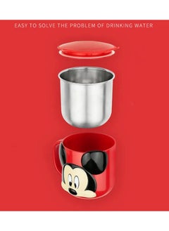 Generic 1pc 3D Cartoon Character Kids Drink Water Cup Stainless Steel 280ml ( Mickey )  - Image 4