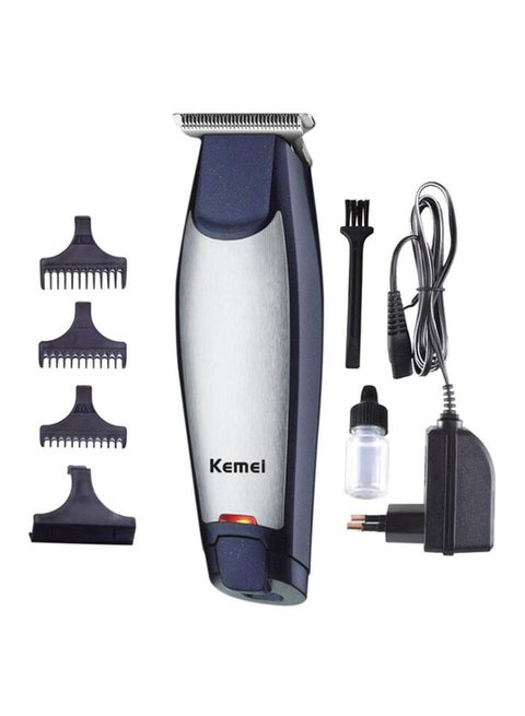KM-5021 3 In 1 Rechargeable Trimmer & Clipper Blue/Silver 18.2 x 6 x 14cm