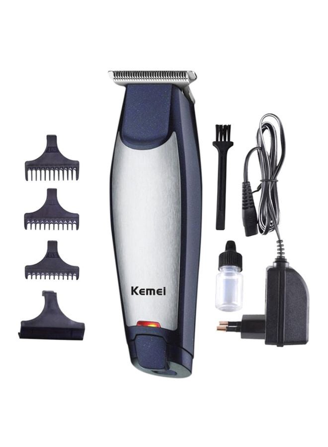 Kemei KM-5021 3 In 1 Rechargeable Trimmer & Clipper Blue/Silver 18.2 x 6 x 14cm - Image 1