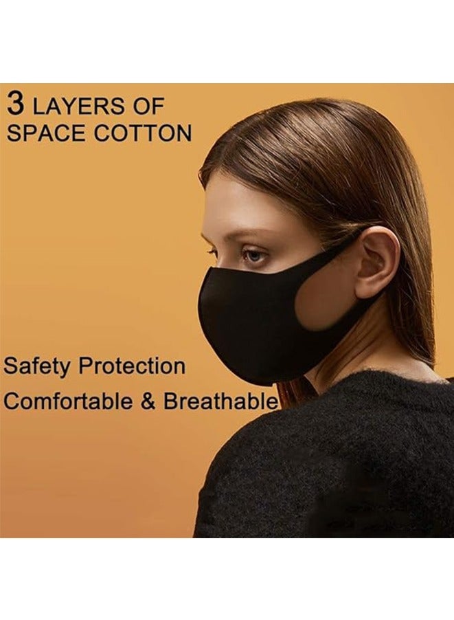 Breathable Dustproof Cold Black Ice Silk Face Mask For Men And Women - Image 5