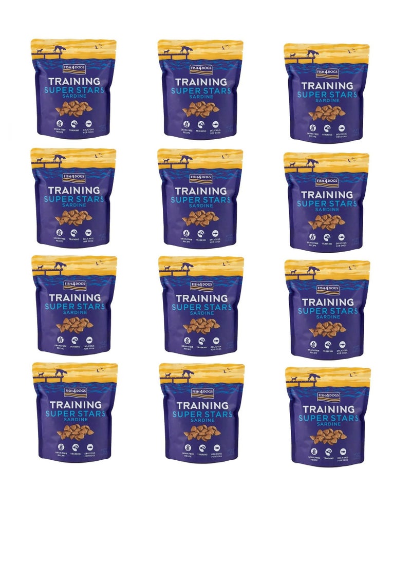 Fish4Dogs - 12 Piece Super Star Sardine Training Treats 150G - Image 1
