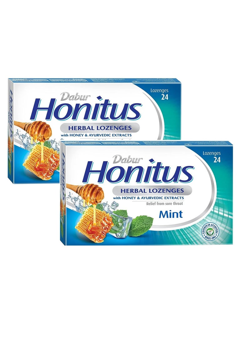 Dabur أقراص دابر هيربال هونيترس - نعناع عبوة من 2 - Image 1