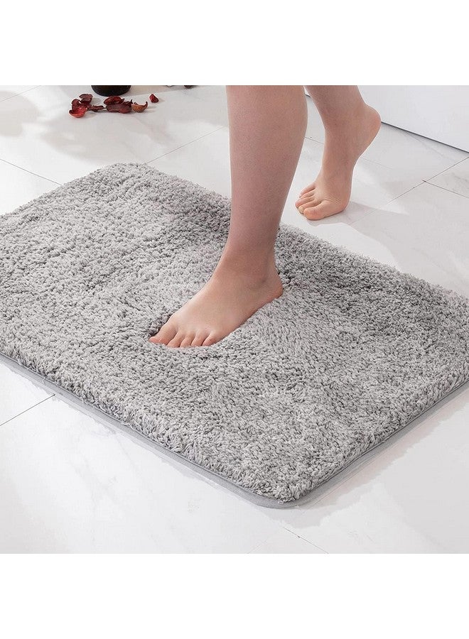 HaRvic Microfiber Anti-Slip Bathmat Set Super Absorbent Rectangular Shape Floor Door Mat Non-Slip Quick Dry Rugs Water Absorbing Bathroom Mat Door Mat For Home Bathroom Kitchen Size- 60 X 40Cm(Grey) - Image 1