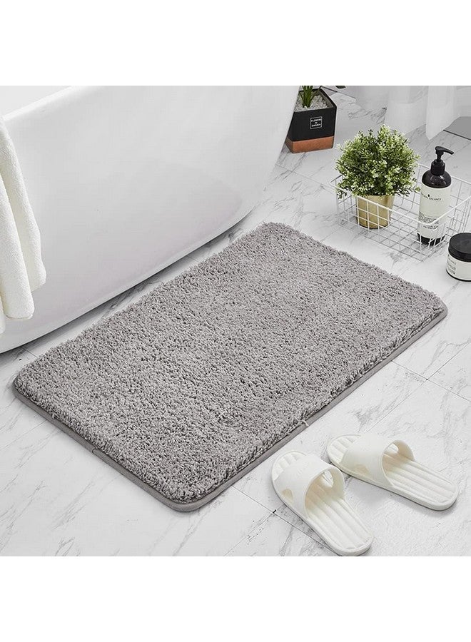 HaRvic Microfiber Anti-Slip Bathmat Set Super Absorbent Rectangular Shape Floor Door Mat Non-Slip Quick Dry Rugs Water Absorbing Bathroom Mat Door Mat For Home Bathroom Kitchen Size- 60 X 40Cm(Grey) - Image 2