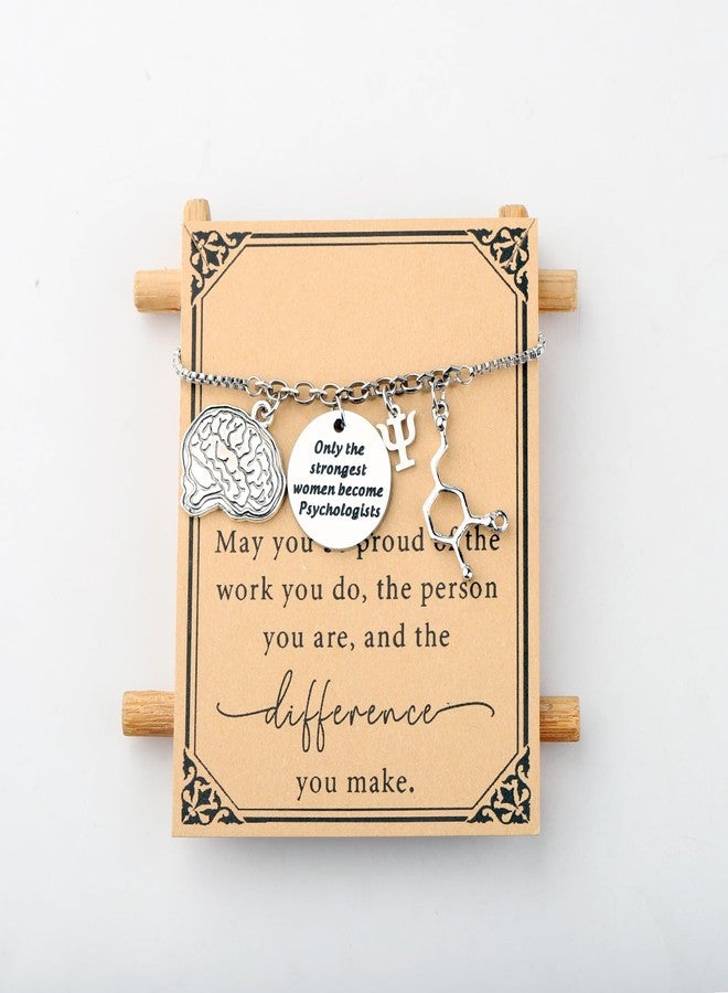 SEIRAA Psychologist Bracelet Psych Therapist Gifts Psychology Jewelry Only The Strongest Women Become Psychologist Charm (PsychologistBracelet) - Image 3