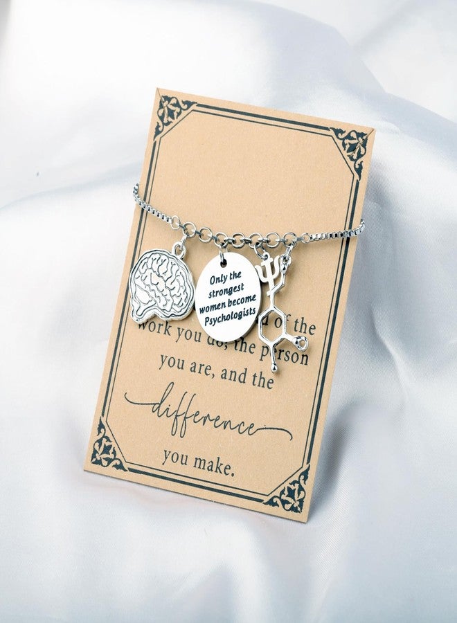 SEIRAA Psychologist Bracelet Psych Therapist Gifts Psychology Jewelry Only The Strongest Women Become Psychologist Charm (PsychologistBracelet) - Image 2