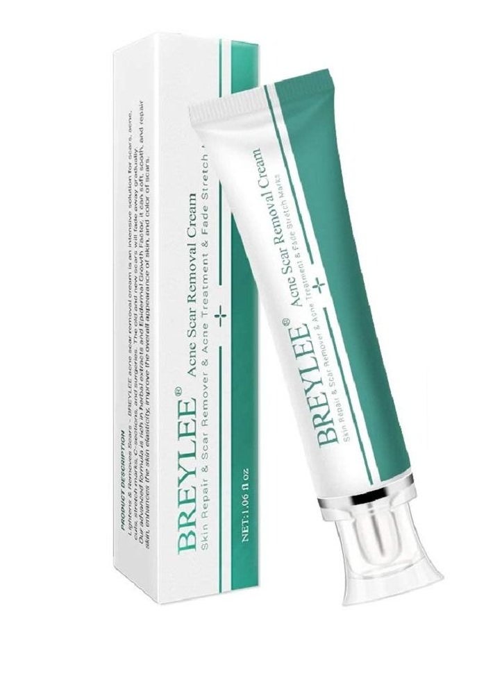 Breylee Acne Scar Removal Face Cream Skin Repair Care Remove Stretch Marks Whitening Cream (30g)  - Image 1