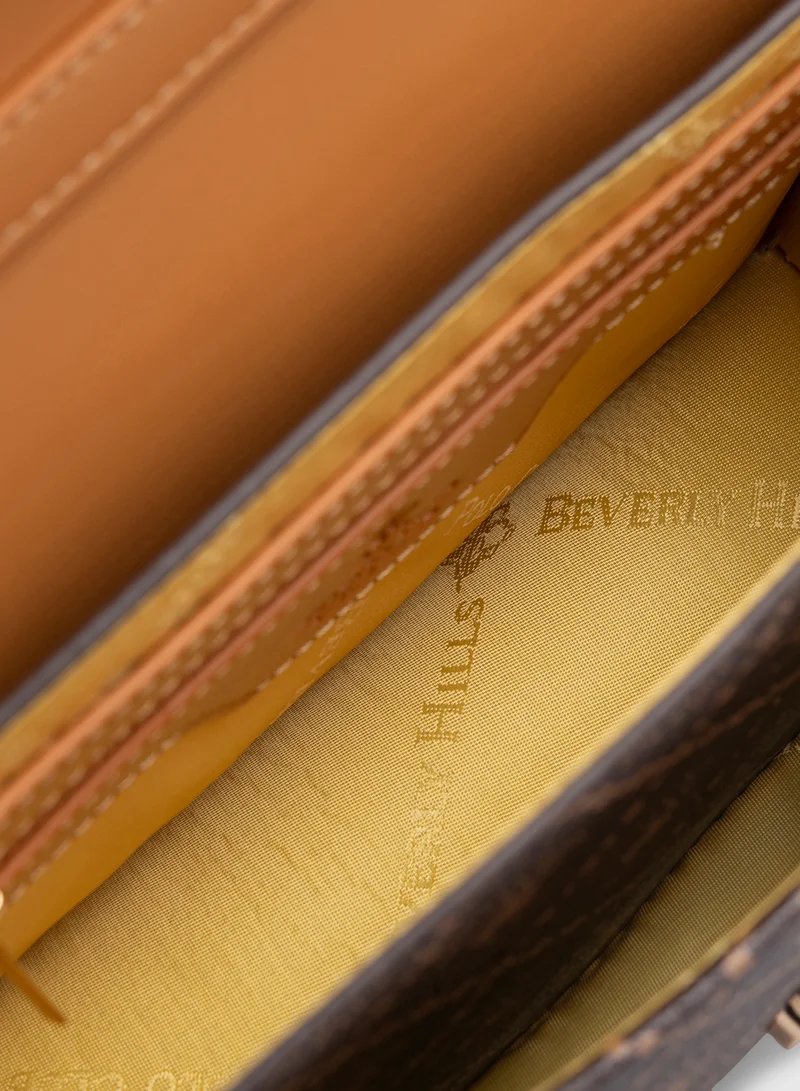 BEVERLY HILLS POLO CLUB Logo Printed Crossbody Bag