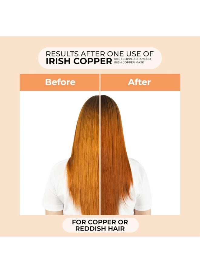 naissant Irish Copper Hair Toning Mask | Ultra High-Purity Pigments | Deposits Deep Copper Tone | Hyaluronic Acid, Collagen & Biotin | Paraben, Ammonia & Sulfate Free | 10.1 Fl. Oz - Image 3