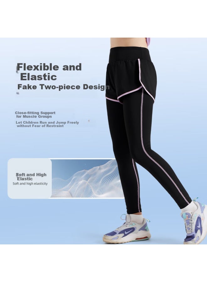 Fandimu Kids Sports Suit High Elastic Breathable Adult Parent-child Suit Running Yoga Badminton Basketball Football Training Outfit - Image 3
