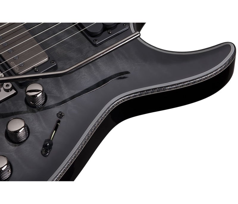 Schecter جيتار كهربائي شيكتر 1957 هيلرايزر هايبرد C-1 FR-S - أسود متدرج - Image 4