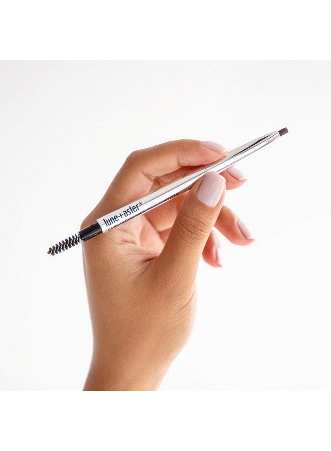 Lune+Aster Dawn to Dusk Brow Pencil- Brown - Universal, vegan brow pencil effortlessly shapes, fills and defines - Image 4