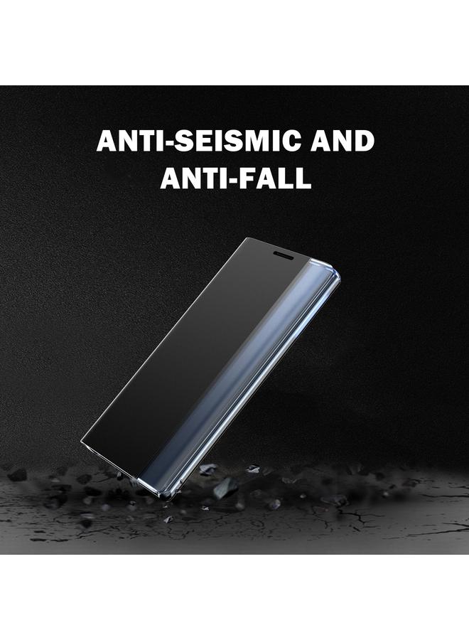 اس-توب جراب لهاتف Samsung Galaxy S8 مصنوع من الجلد مع حامل قابل للطي وملمس قماشي بسيط - Image 3