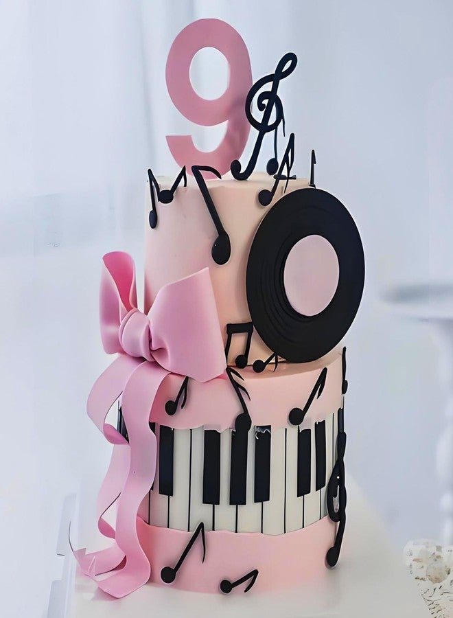 Caregene Music Silicone Molds, Headphones Guitar Microphone Radio Mold, 2-Piece Music Note Fondant Cake Decorating Molds - Image 4
