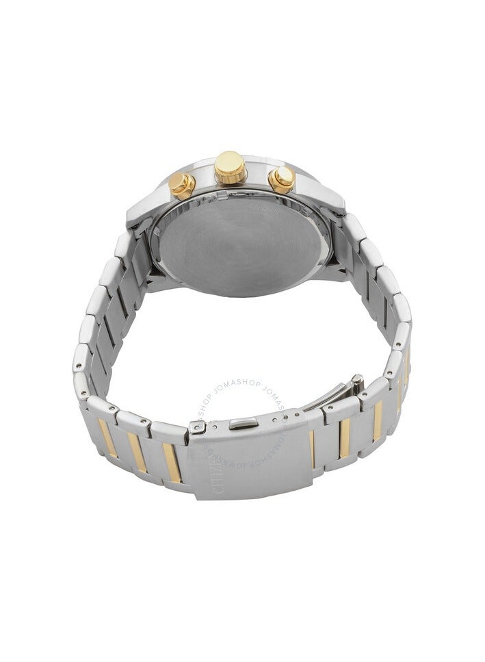 Citizen AN3686-53A Quartz Chronograph Wrist Watch for Men, 44 mm Diameter, Silver - Image 4