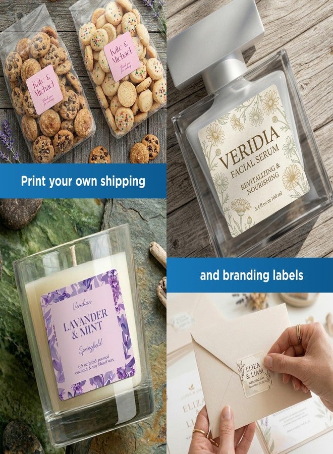 Online Labels ملصقات مربعة 2 × 2 - دائمة، بيضاء غير لامعة - ملصقات للشموع، ورموز الاستجابة السريعة، وملصقات المنتجات - عبوة من 2000 ملصق، 100 ورقة - طابعات نفث الحبر/الليزر - ملصقات عبر الإنترنت - Image 3