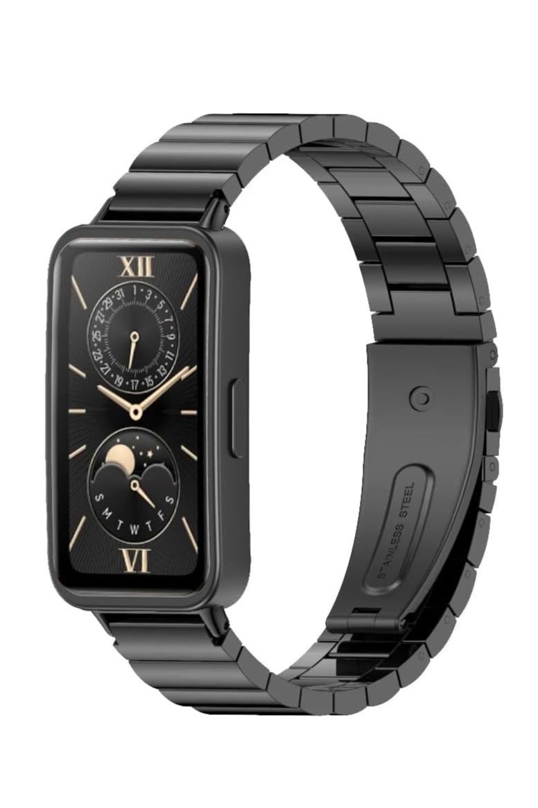 Metal Strap Compatible with Honor Band 8 Stainless Steel Adjustable Strap Fashion