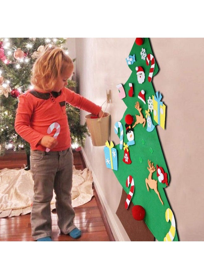 OurWarm - Diy Felt Christmas Tree With Ornaments, 3Ft Felt Christmas Tree For Kids, Xmas Gifts And Christmas Door Wall Hanging Decor - Image 1