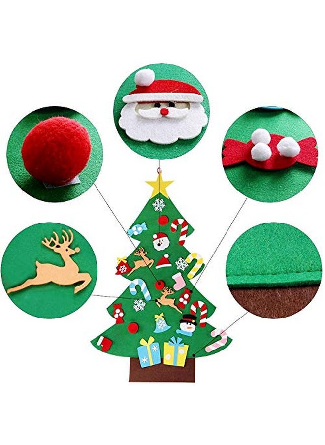 OurWarm - Diy Felt Christmas Tree With Ornaments, 3Ft Felt Christmas Tree For Kids, Xmas Gifts And Christmas Door Wall Hanging Decor - Image 1