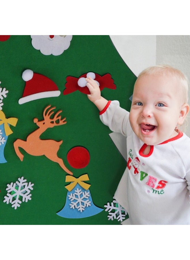 OurWarm - Diy Felt Christmas Tree With Ornaments, 3Ft Felt Christmas Tree For Kids, Xmas Gifts And Christmas Door Wall Hanging Decor - Image 1