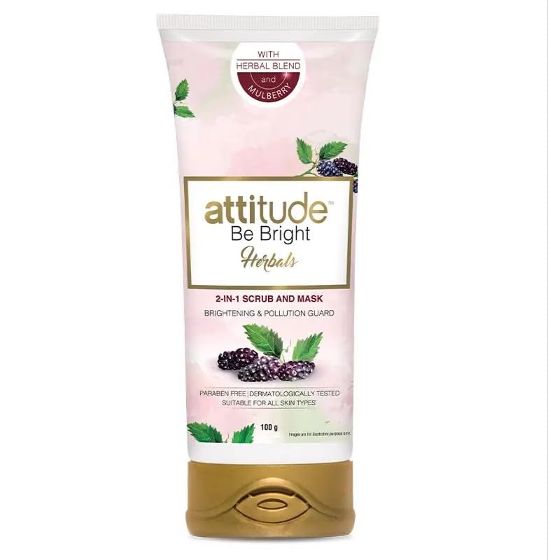 Amway Attitude Be Bright Herbals 2-in-1 Scrub and Mask 100gm - Image 5