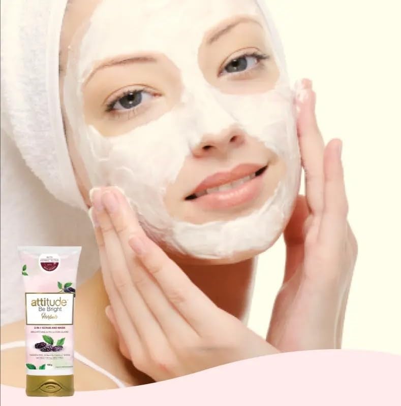 Amway Attitude Be Bright Herbals 2-in-1 Scrub and Mask 100gm - Image 2