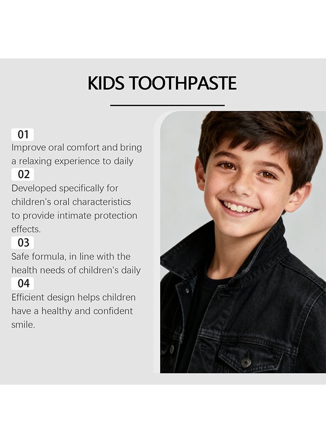 Feimuko Kids Toothpaste, Toddler Toothpaste, Nano Hydroxyapatite Toothpaste, Probiotics, Vitamins, Xylitol Tooth Paste Kids | Remineralizing | Natural | Plant-Based Foam - Image 2