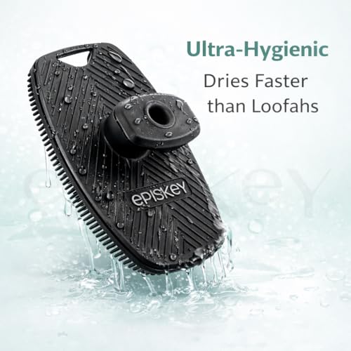 Episkey Silicone Body Scrubber for Bath, Soft Exfoliating Shower Scrubber with Lather Boosting Bristles & Ergonomic Non-Slip Handle, Hygienic Body Exfoliator for Men & Women - Image 4