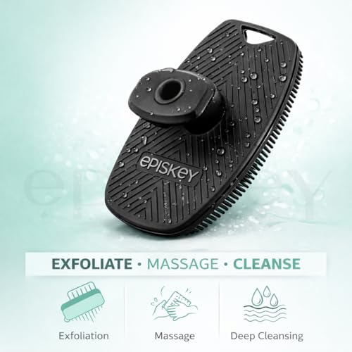 Episkey Silicone Body Scrubber for Bath, Soft Exfoliating Shower Scrubber with Lather Boosting Bristles & Ergonomic Non-Slip Handle, Hygienic Body Exfoliator for Men & Women - Image 2