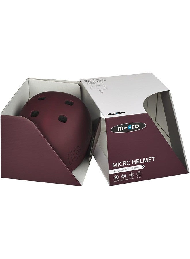 Micro خوذة أطفال صغيرة خريفية بنية (متوسطة) | خوذة أطفال | خوذ سكوتر للأطفال | خوذة رياضية للأطفال | خوذة بحزام قابل للتعديل | خوذة ركوب للأطفال | سلامة الأطفال | خوذة للأطفال - Image 5