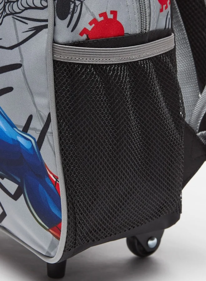 MARVEL Spider-Man Print Backpack with Retractable Handle