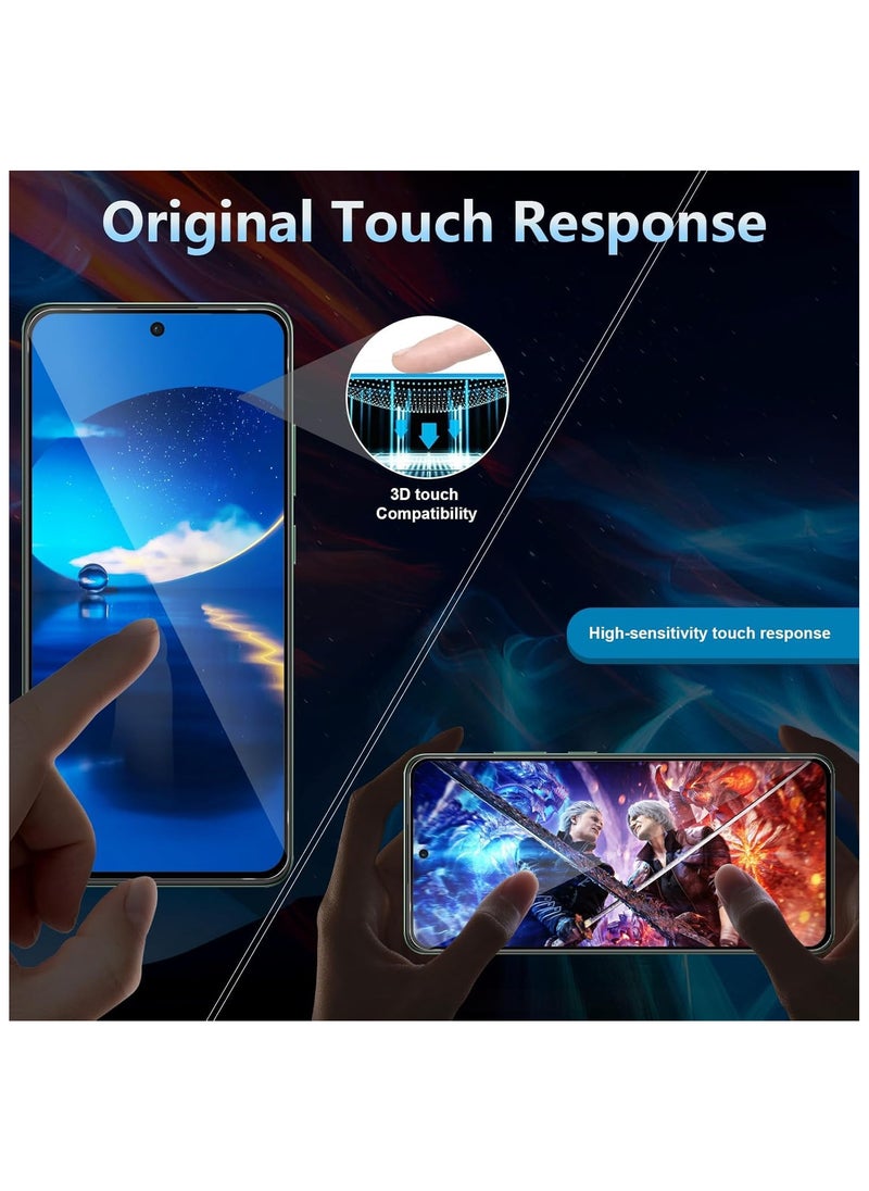 Black frame glass screen protector for Samsung Galaxy A16 - A26
