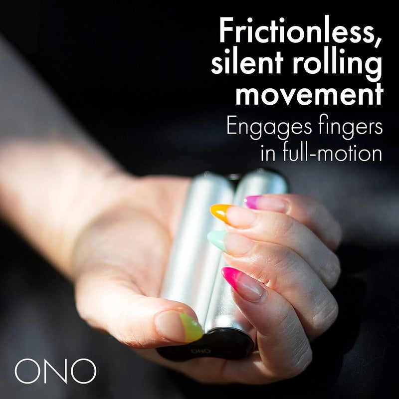 ONO Roller - Handheld Fidget Toy for Adults | Help Relieve Stress, Anxiety, Tension | Promotes Focus, Clarity | Compact, Portable Design (Full Size/Aluminum, Grey) - Image 4