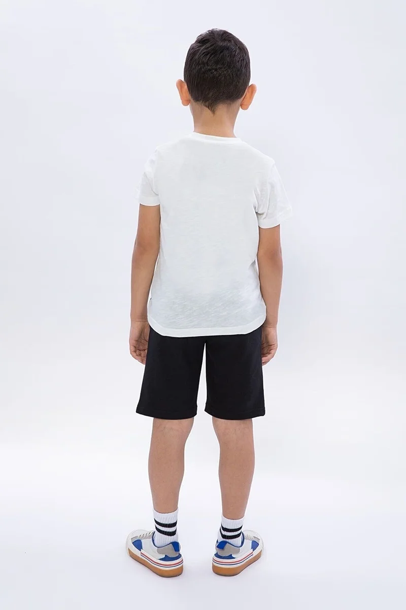 U.S. Polo Assn. U.S. Polo Assn. Boys White/Black Bermuda Set