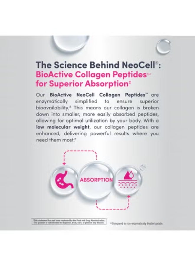 NEOCELL Super Collagen Peptides Unflavored Powder Dietary Supplement, 400g - Image 2