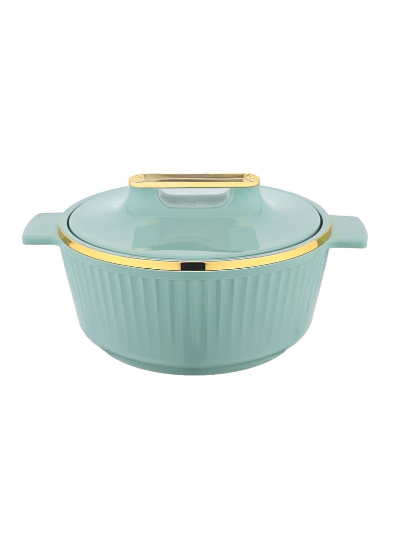 Asian Fancy Casserole Stainless Steel Insulated Hotpot 5000ML - Green  - Image 1