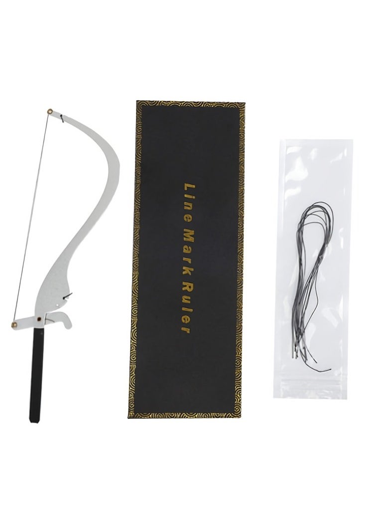AROAQ - The Bow And Arrow Eyebrow Thrush Set, Durable Safe Bow And Arrow Applicator, Smudge-proof Ergonomic Innovative Eyebrow Thrush Set, (Silver Bow And Arrow Thrush Artifact) - Image 1