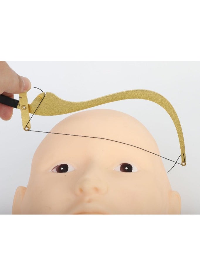 AROAQ - The Bow And Arrow Eyebrow Thrush Set, Durable Safe Bow And Arrow Applicator, Smudge-proof Ergonomic Innovative Eyebrow Thrush Set, (Silver Bow And Arrow Thrush Artifact) - Image 1