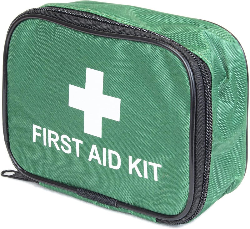 Clay Roberts First Aid Kit Green Compact First Aid Kit Bag Bandages Dressing Pads Plasters Emergency Medical Supplies for Travel Camping Travel Kits Cars - Image 2