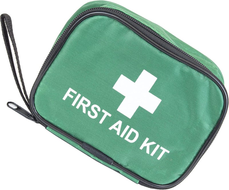 Clay Roberts First Aid Kit Green Compact First Aid Kit Bag Bandages Dressing Pads Plasters Emergency Medical Supplies for Travel Camping Travel Kits Cars - Image 4