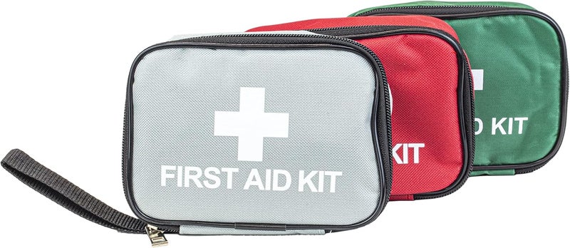 Clay Roberts First Aid Kit Green Compact First Aid Kit Bag Bandages Dressing Pads Plasters Emergency Medical Supplies for Travel Camping Travel Kits Cars - Image 5