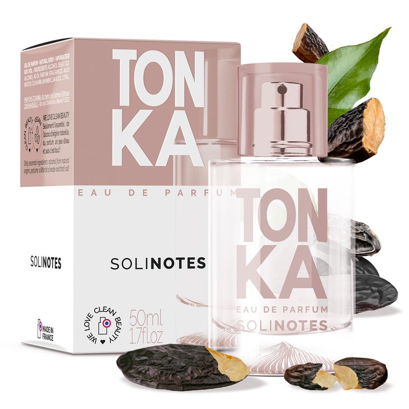 Solinotes Tonka Perfume for Women  Men 17 Fl Oz 50 ML Eau De Parfum Delicate Floral and Soothing Scent with Premium Ingredients  Clean Perfume Cruelty Free Vegan Made in France
