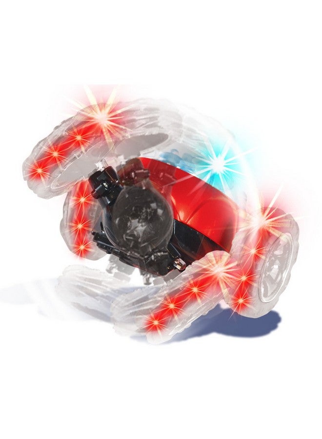 Mindscope Turbo Twisters RED 27 MHz Bright LED Light Up Stunt RC Remote Control Vehicle - Image 3