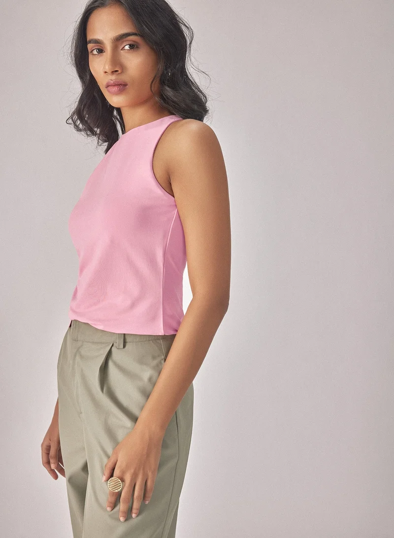 The Label Life Knit In Cut Top