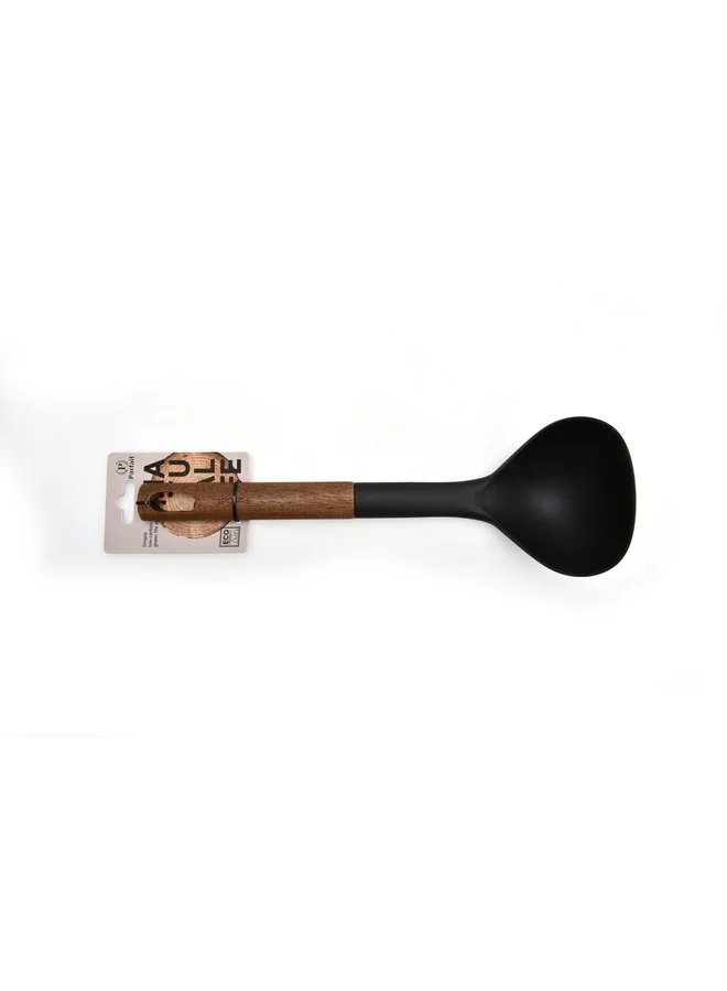 PARFAIT PBT Soup Ladle with Wood Handle Black and Brown 7 x 10 x 30.8 cm N-C281KA0225P