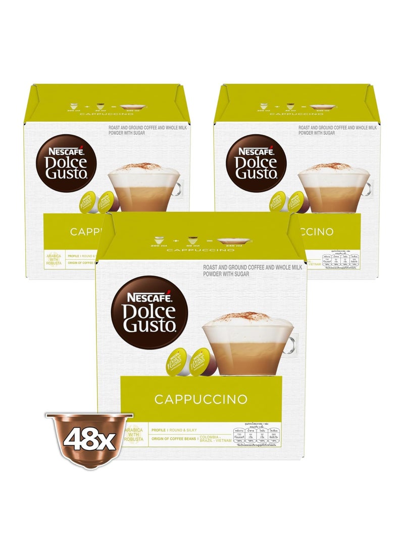Dolce Gusto Dolce Gusto Cappuccino Coffee Capsules pack of 3  - Image 1